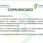 FORMULARIO DE SOLICITUD DE REFINANCIAMIENTO O REPROGRAMACION DS-5241